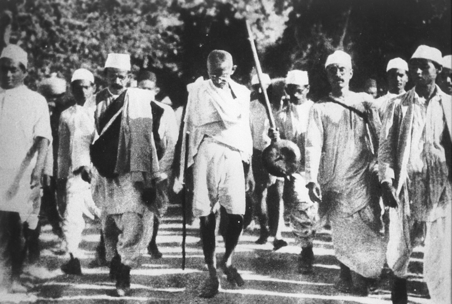 Ганди во время Соляного похода в марте 1930 года